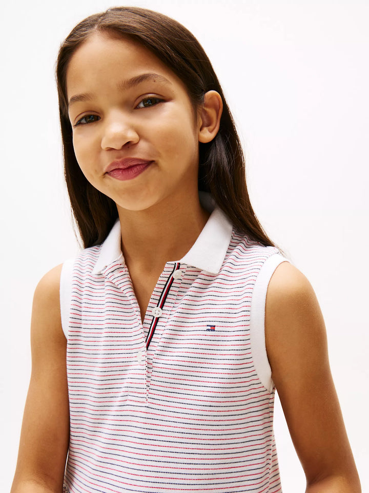 Tommy Hilfiger Kids' Sleeveless Stretch Polo Dress