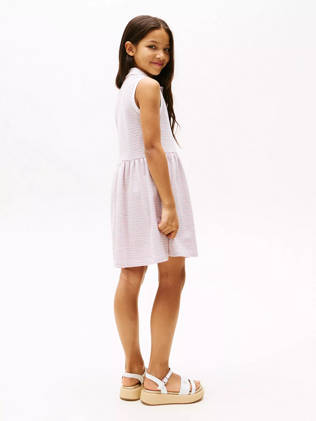 Tommy Hilfiger Kids' Sleeveless Stretch Polo Dress