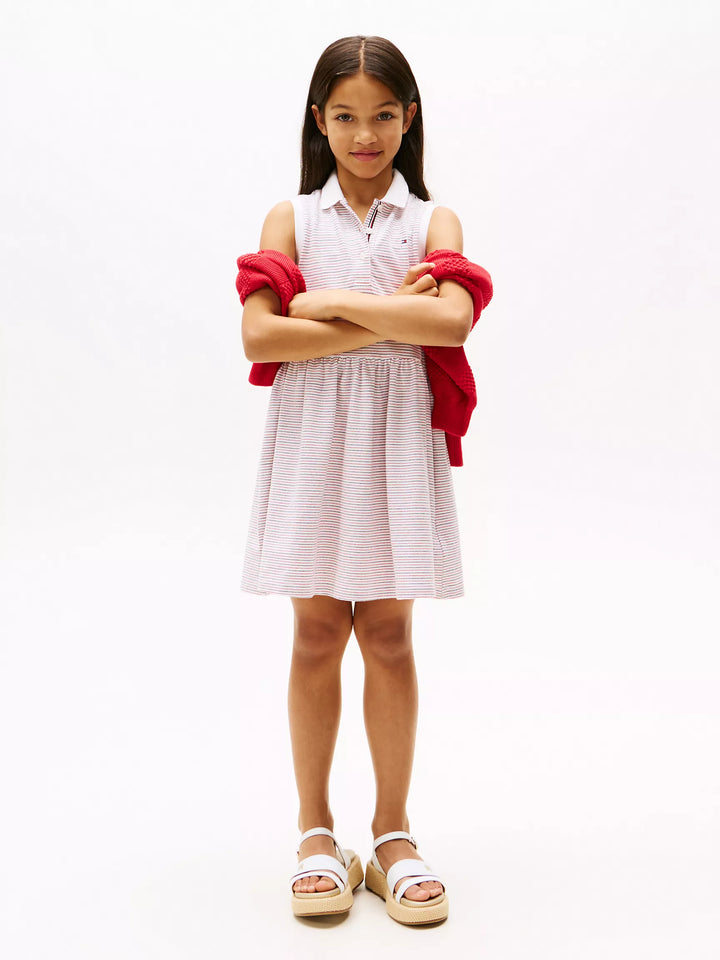 Tommy Hilfiger Kids' Sleeveless Stretch Polo Dress