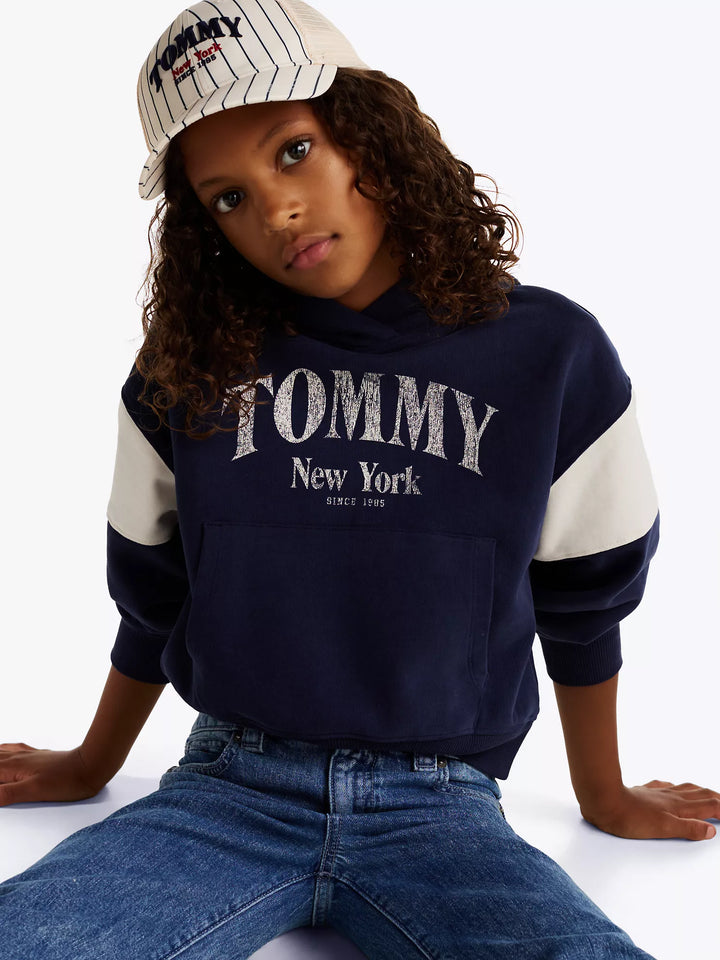 Tommy Hilfiger Kids' Varsity Colorblock Logo Hoodie
