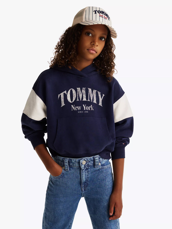 Tommy Hilfiger Kids' Varsity Colorblock Logo Hoodie