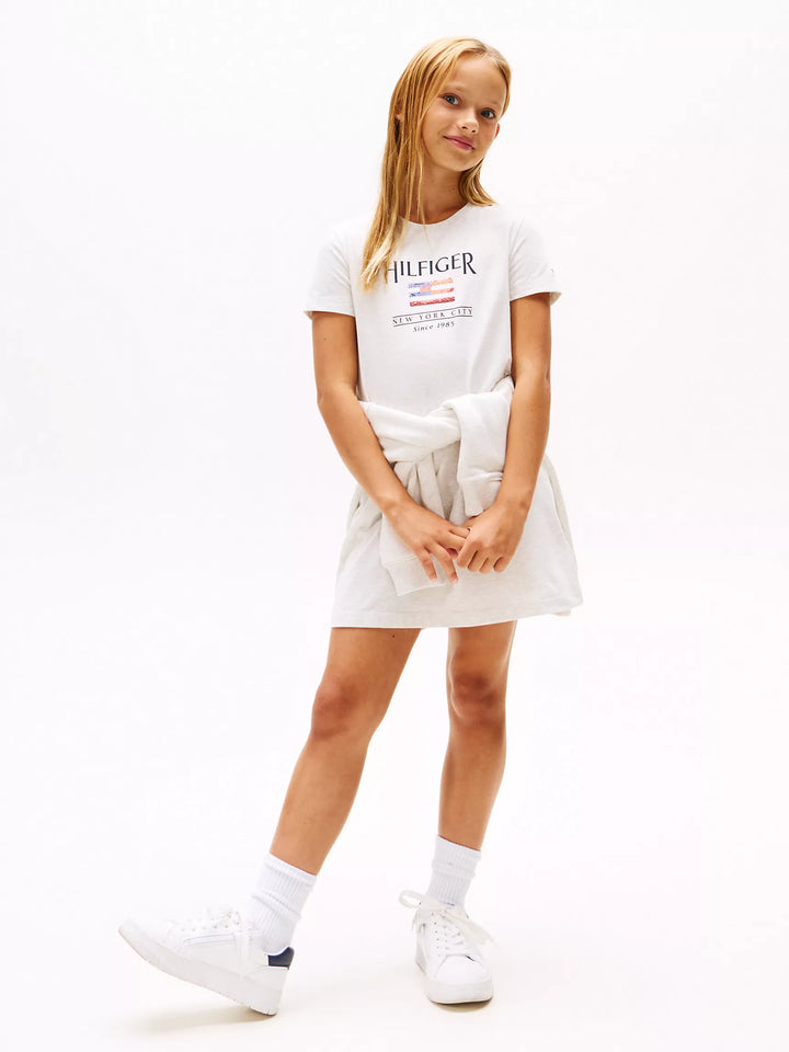 Tommy Hilfiger Kids' Hilfiger Sequin Flag T-Shirt Dress