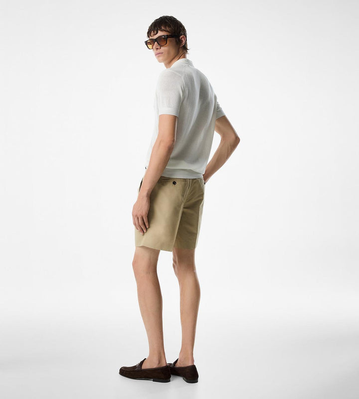 TOM FORD SILK COTTON MESH POLO