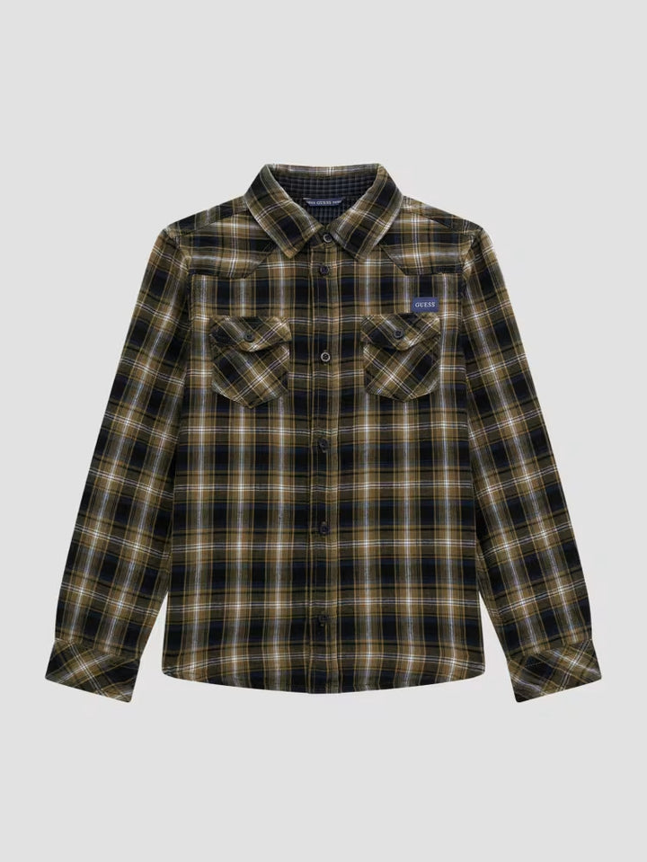 Guess Bonded Flannel Shirt (7-18)