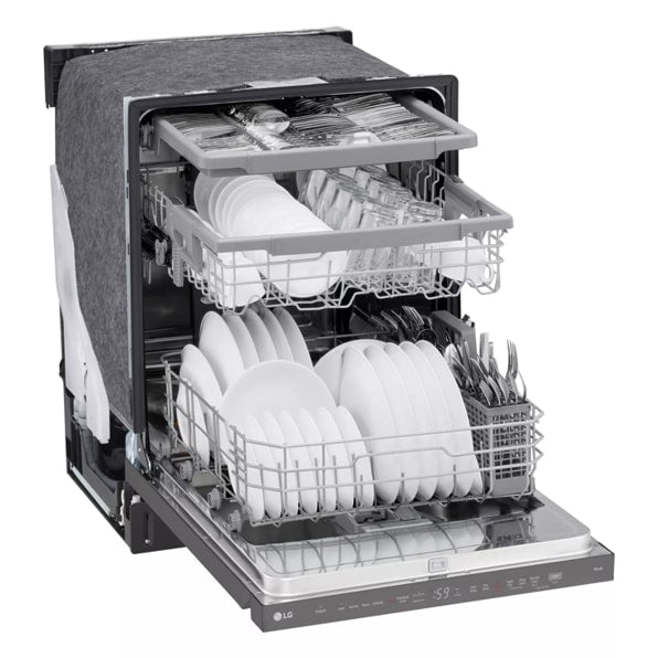LG LDPH5554D Smart Top-Control Dishwasher with 1-Hour Wash & Dry, QuadWash® Pro, and Dynamic Heat Dry™