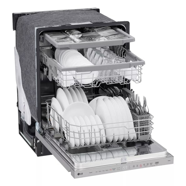 LG LDPH5554S Smart Top-Control Dishwasher with 1-Hour Wash & Dry, QuadWash® Pro, and Dynamic Heat Dry™