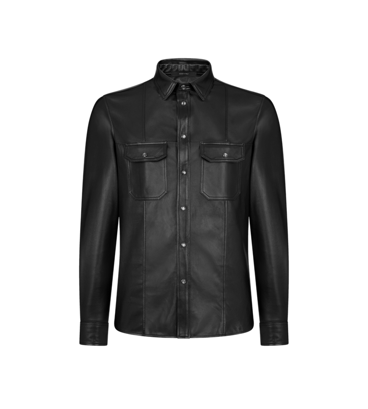 Tom Ford SHINY NAPPA PLONGE WESTERN SHIRT