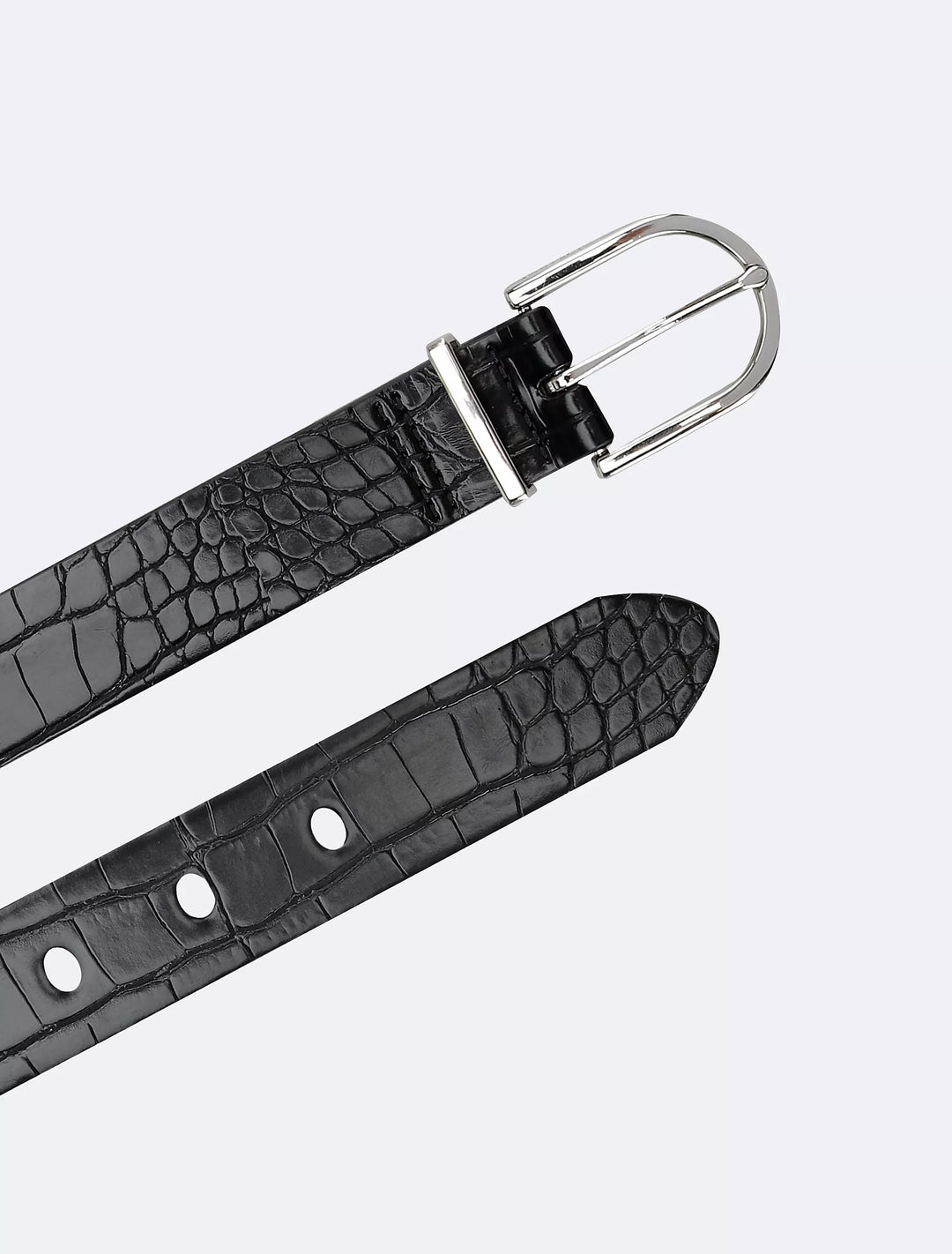 Calvin Klein Textured Round Buckle Belt