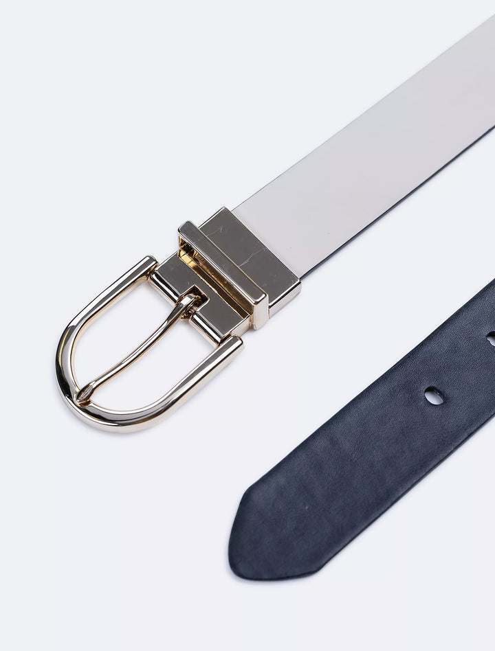 Calvin Klein Reversible Round Buckle Belt