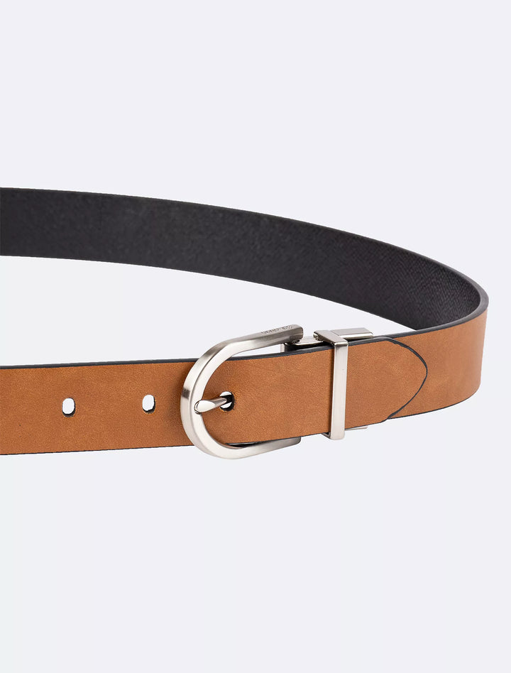 Calvin Klein Reversible Round Buckle Belt