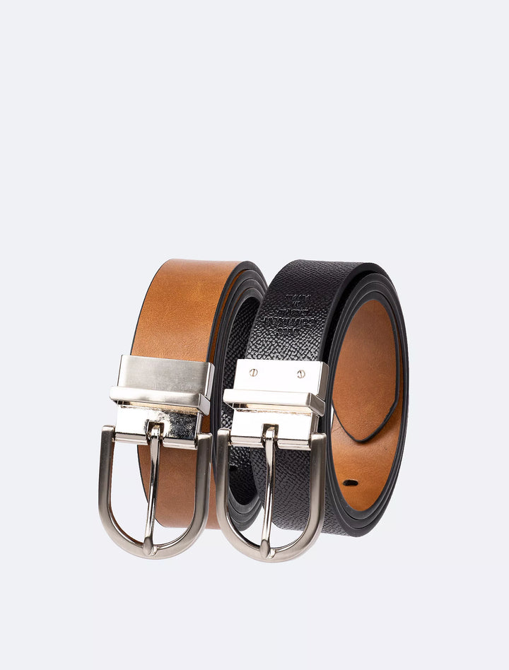 Calvin Klein Reversible Round Buckle Belt