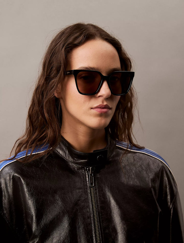 Calvin Klein Acetate Modified Rectangle Sunglasses