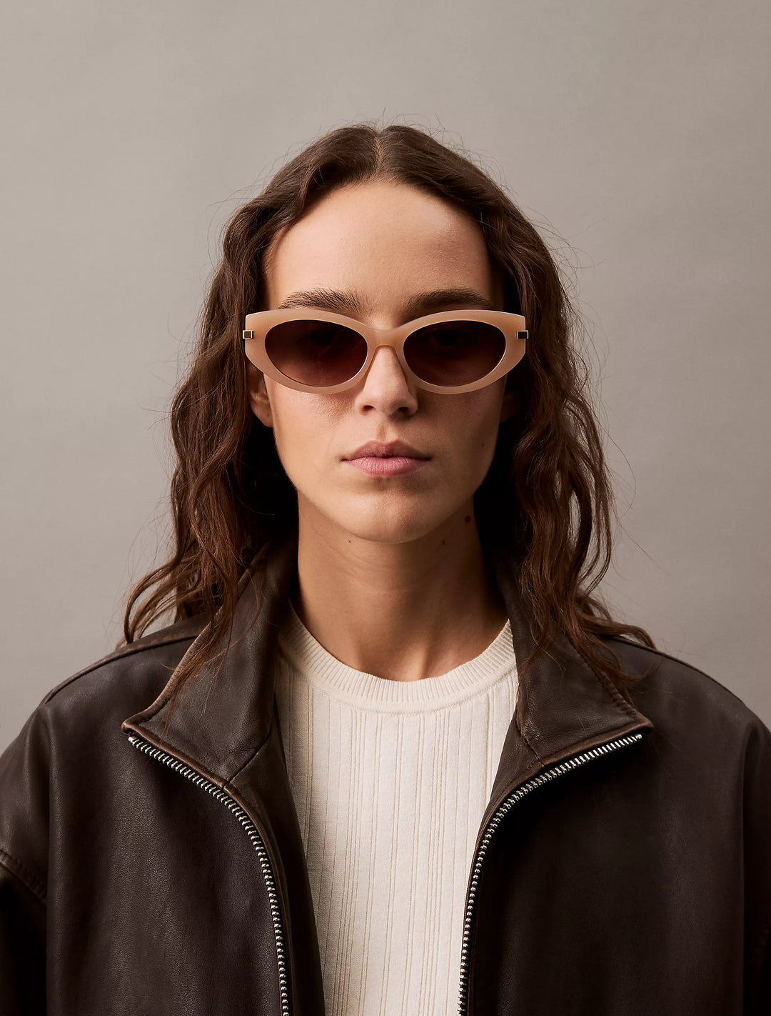 Calvin Klein Acetate Cat Eye Sunglasses