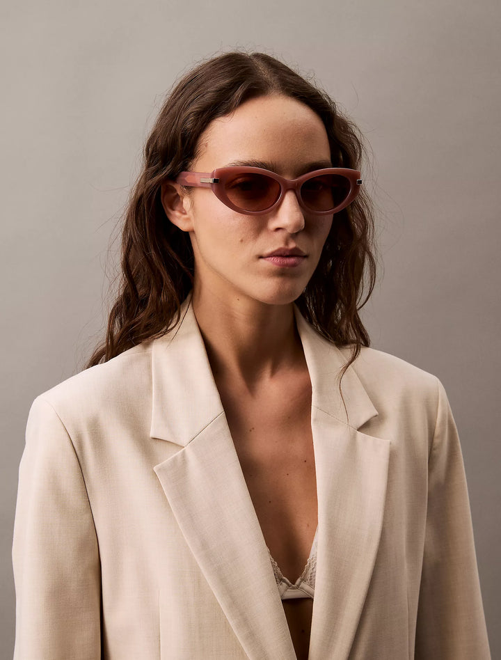 Calvin Klein Acetate Cat Eye Sunglasses