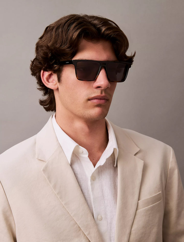 Calvin Klein Acetate Modified Square Sunglasses
