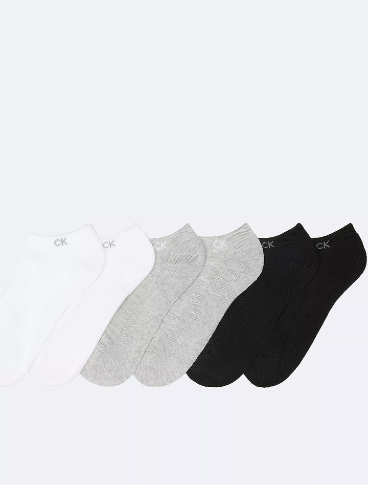 Calvin Klein Basic Cushion No Show 6-Pack Socks
