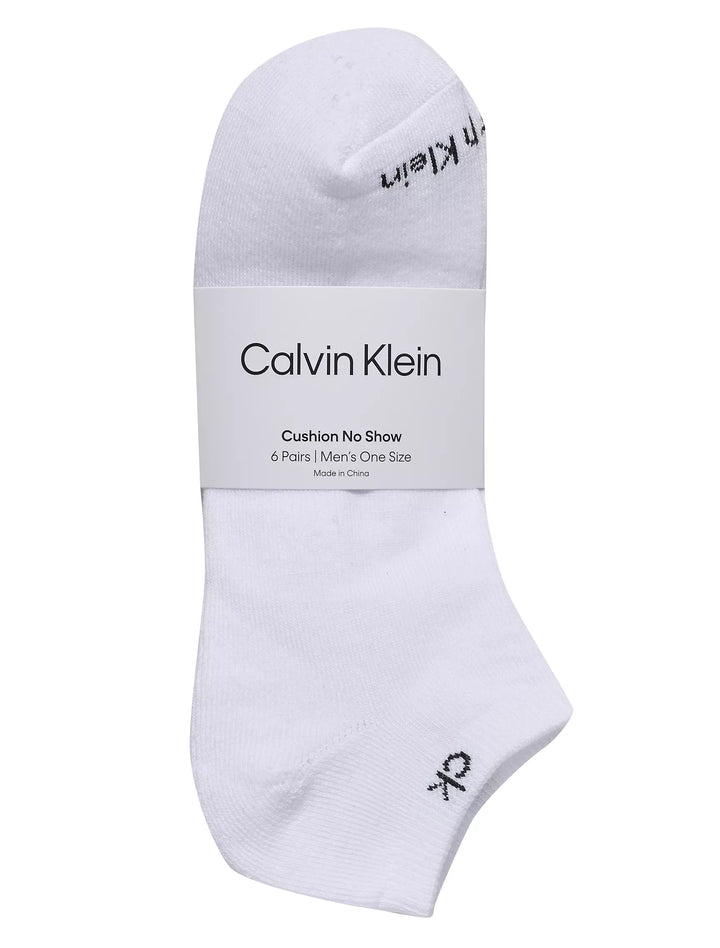 Calvin Klein Cushion 6-Pack No Show Socks
