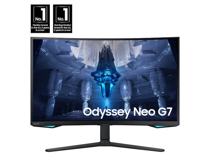 Samsung 32" Odyssey Neo G7 4K UHD 165Hz 1ms(GTG) Quantum HDR2000 Curved Gaming Monitor