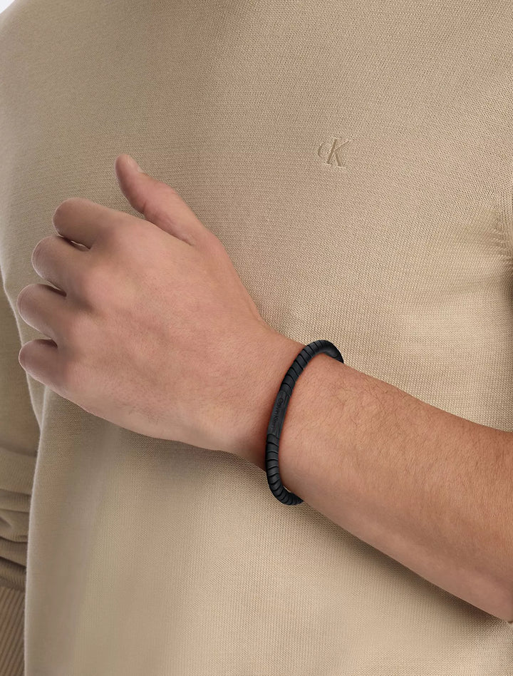 Calvin Klein Curved Beaded Bracelet