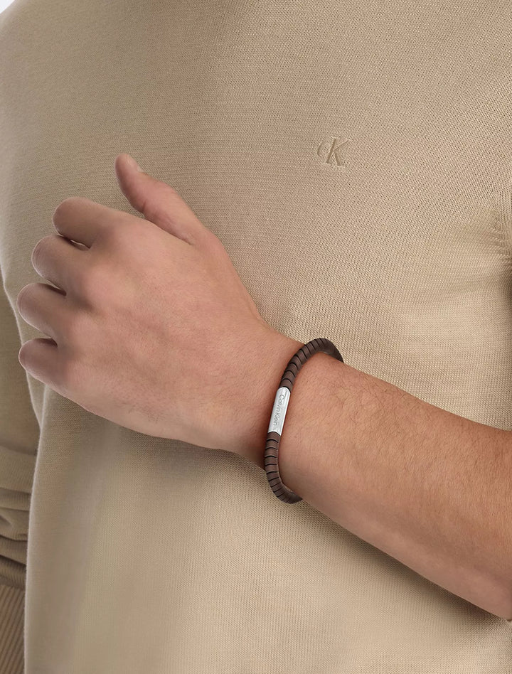 Calvin Klein Curved Beaded Bracelet