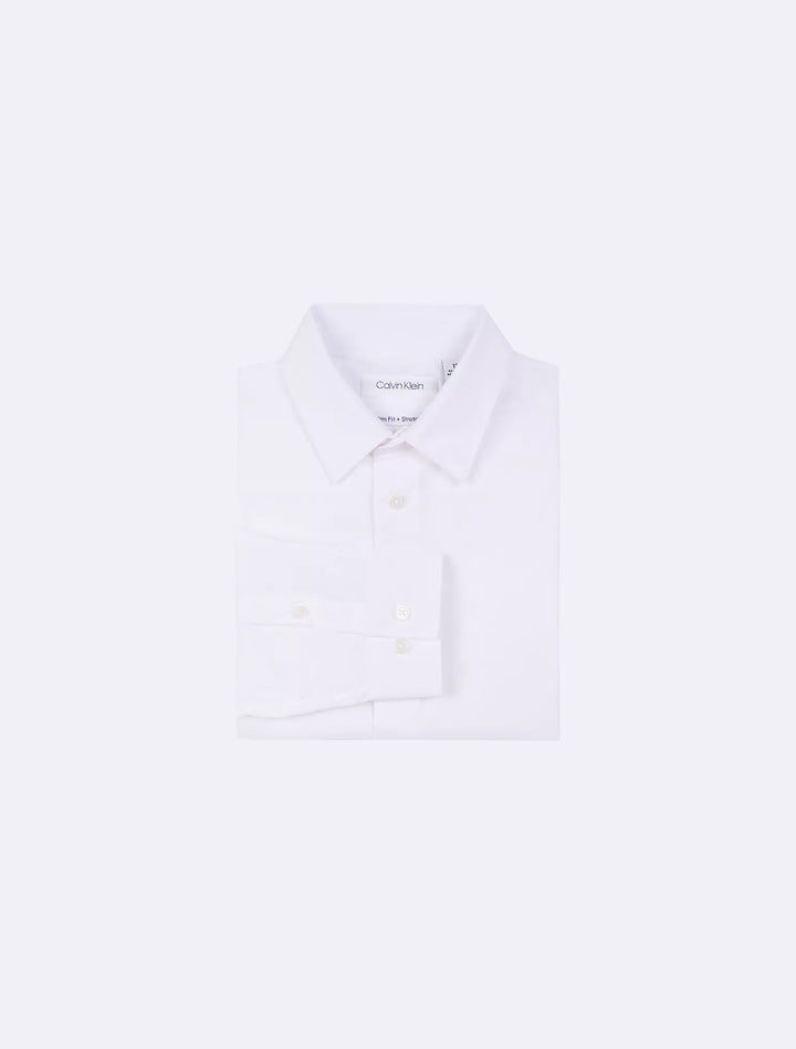 Calvin Klein Boys Poplin Button-Down Shirt