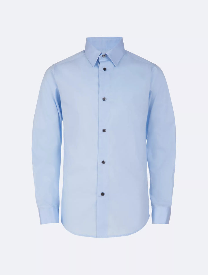 Calvin Klein Boys Poplin Button-Down Shirt