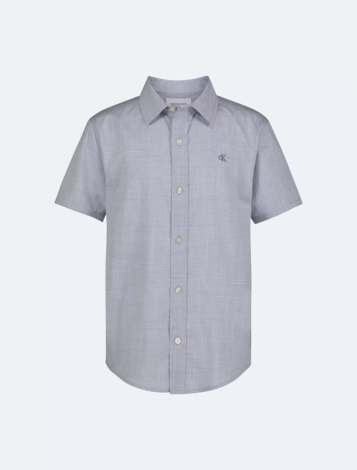 Calvin Klein Boys Fine Stripe Classic Button-Down Shirt