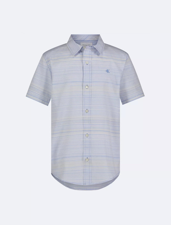 Calvin Klein Boys Stripe Classic Button-Down Shirt