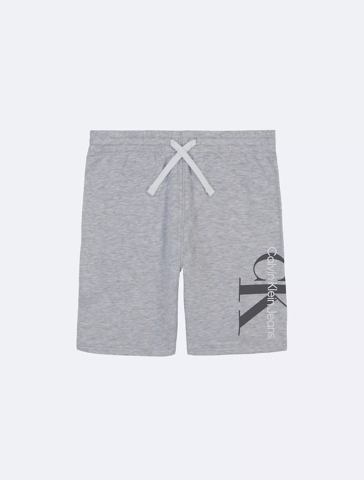 Calvin Klein Boys Monogram Logo Graphic Knit Shorts