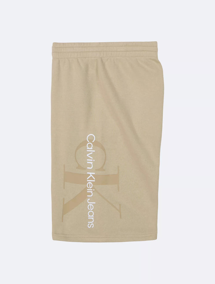 Calvin Klein Boys Monogram Logo Graphic Knit Shorts