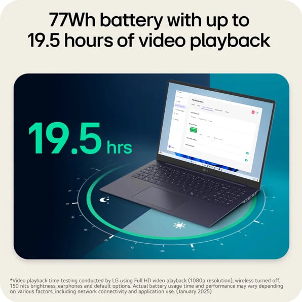 LG 16Z90TP-K.AAW4U1 LG gram Pro 16", Thin and Lightweight Laptop, Windows 11 Home, Intel® Evo™ Edition - Intel® Core™ Ultra 7, 16GB RAM, 1TB SSD, White