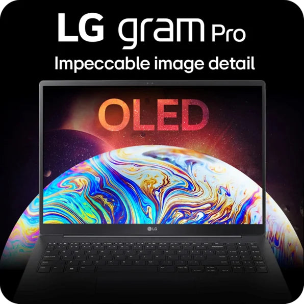 LG 16Z90SP-A.ADB9U1 LG gram Pro 16” OLED Thin and Lightweight Laptop, Intel® Evo™ Edition - AI-enabled Intel® Core™ Ultra 7 processor, NVIDIA RTX 3050, Windows 11 Home, 32GB RAM, 2TB (1TB x 2) SSD, Black
