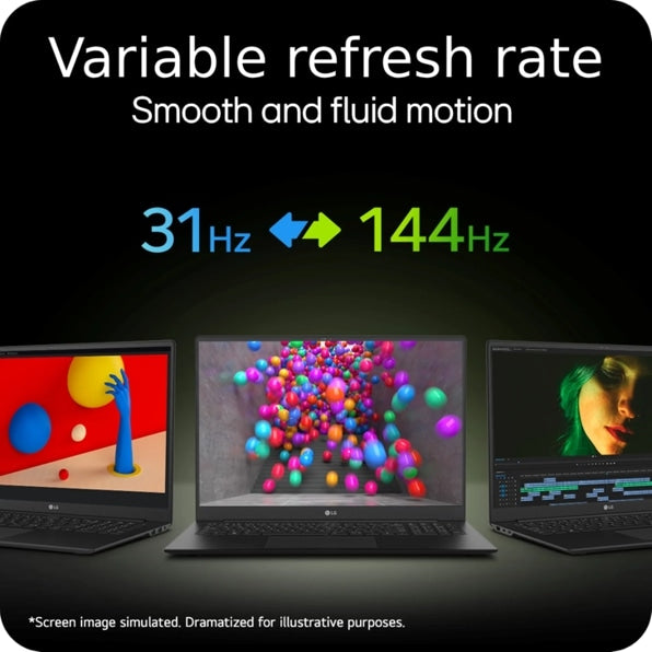 LG 16Z90SP-A.ADB9U1 LG gram Pro 16” OLED Thin and Lightweight Laptop, Intel® Evo™ Edition - AI-enabled Intel® Core™ Ultra 7 processor, NVIDIA RTX 3050, Windows 11 Home, 32GB RAM, 2TB (1TB x 2) SSD, Black