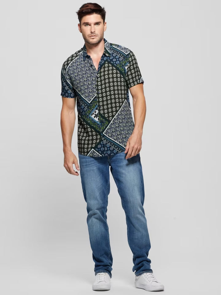 Guess Eco Rayon Scarf Shirt