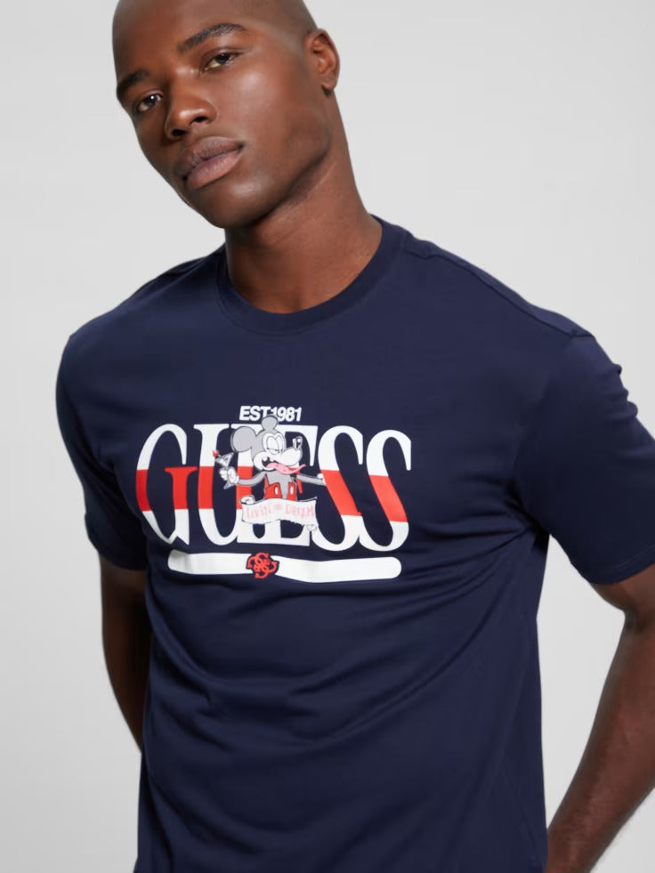 Guess Cartoon Signature Tee