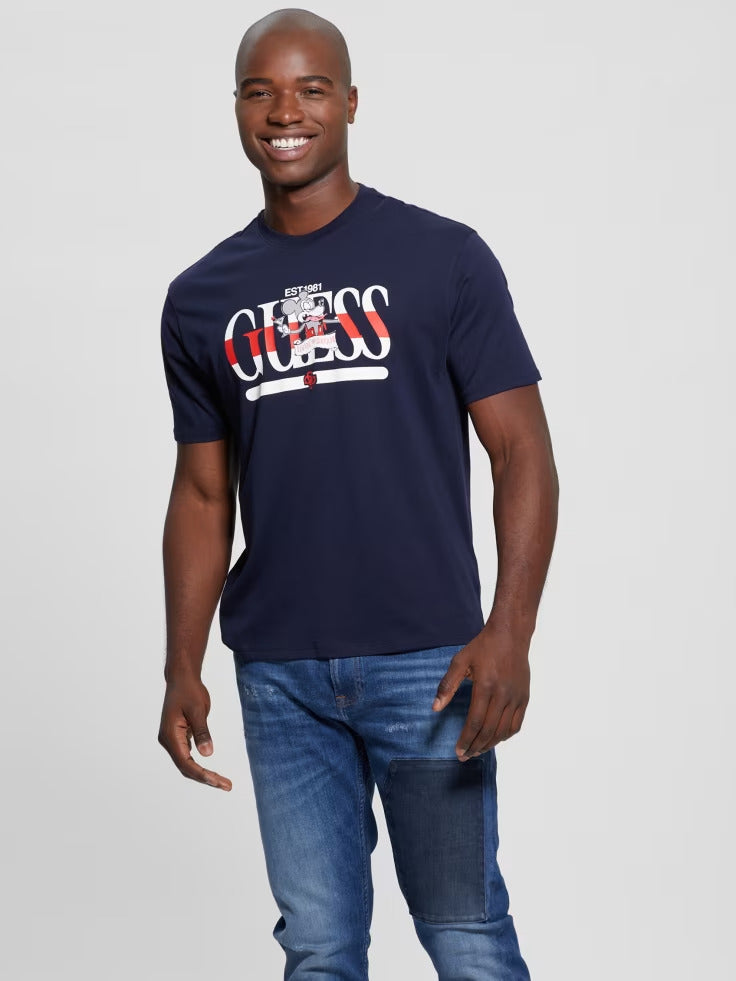Guess Cartoon Signature Tee