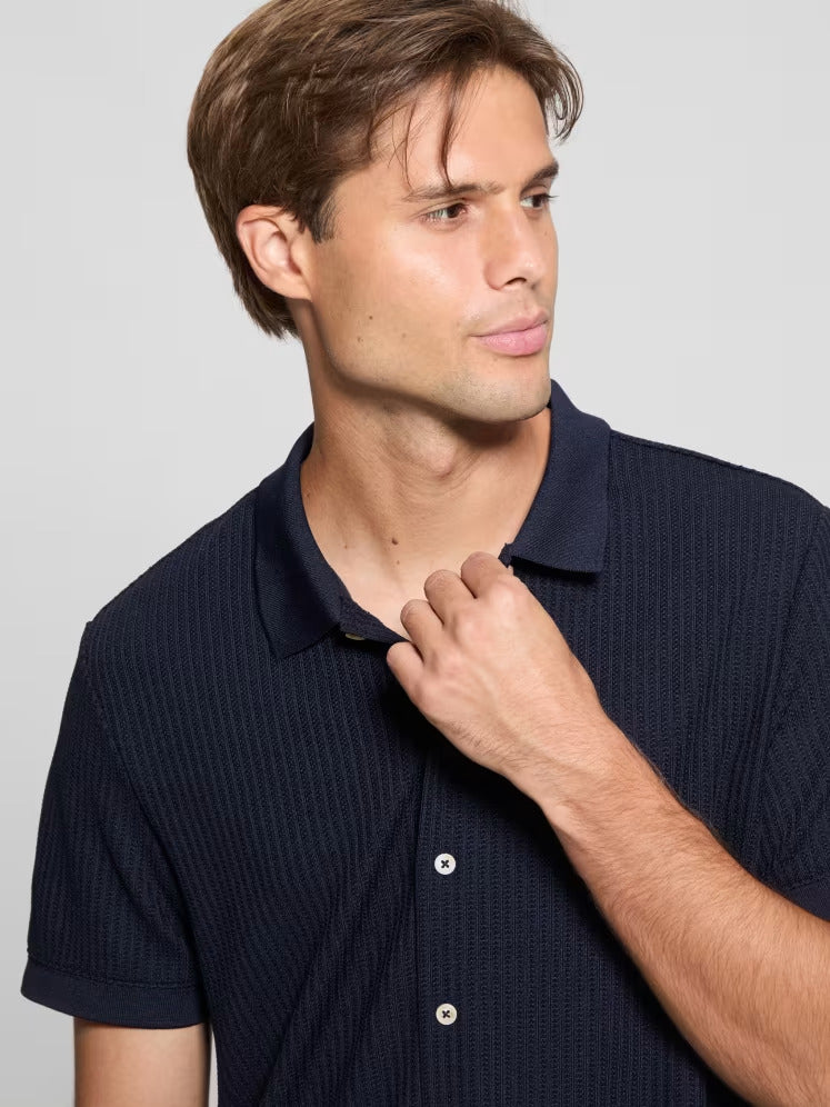 Guess Pointelle Knit Shirt