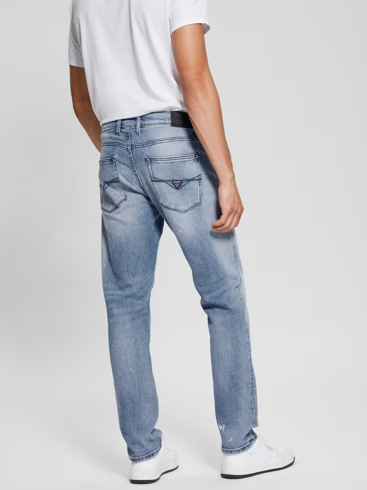 Guess Eco Rip-and-Repair Tapered Jeans