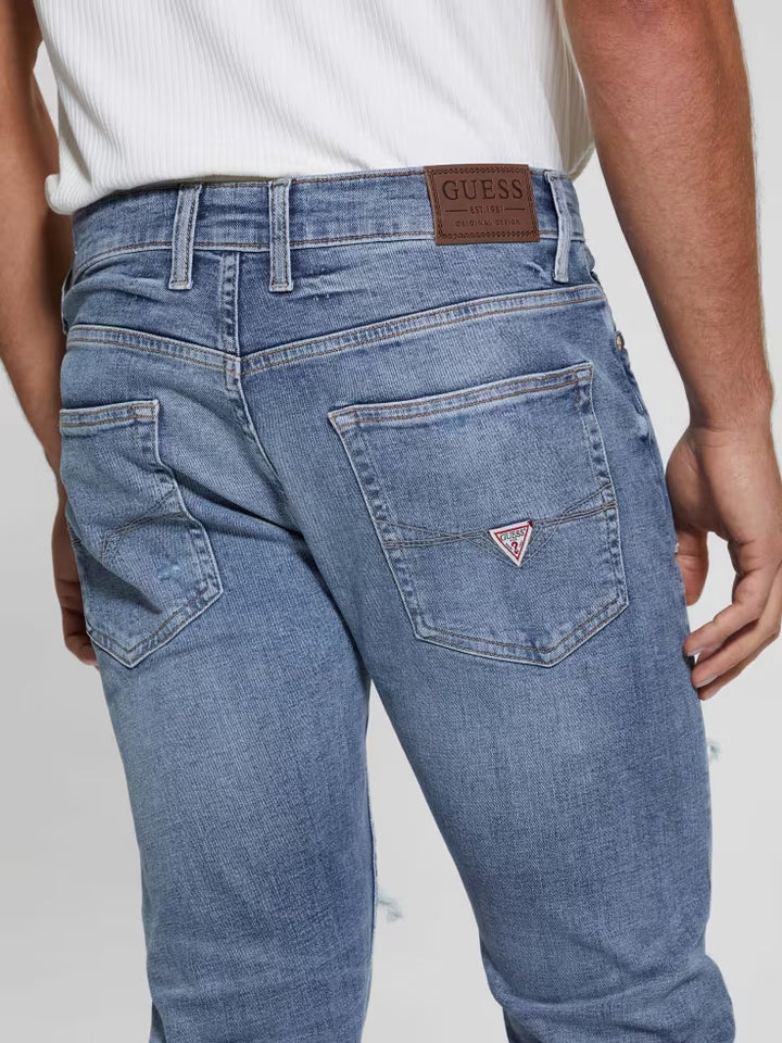 Guess Eco Mateo Destroyed Straight Jeans
