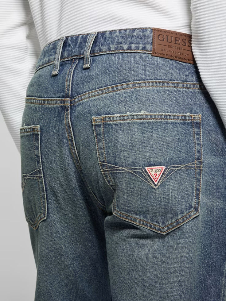 Guess Mateo Distressed Straight Jeans