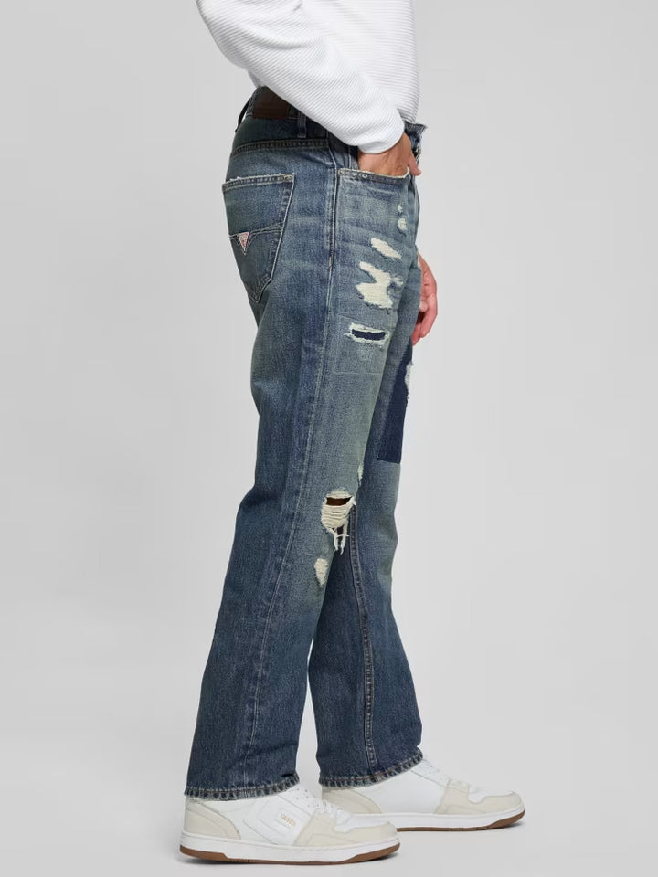 Guess Mateo Distressed Straight Jeans