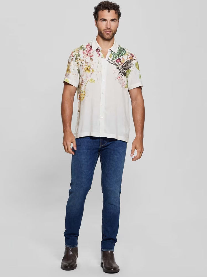 Guess Eco Rayon Floral Hawk Shirt