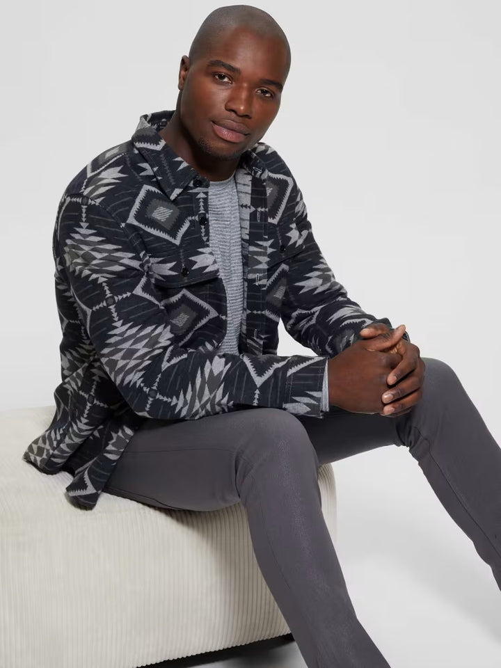 Guess Southwest Motif Jacquard Shirt