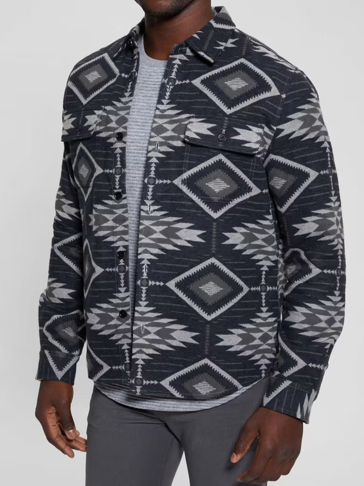 Guess Southwest Motif Jacquard Shirt