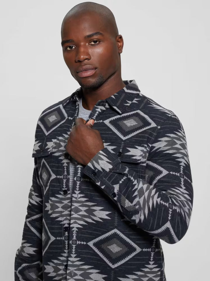 Guess Southwest Motif Jacquard Shirt