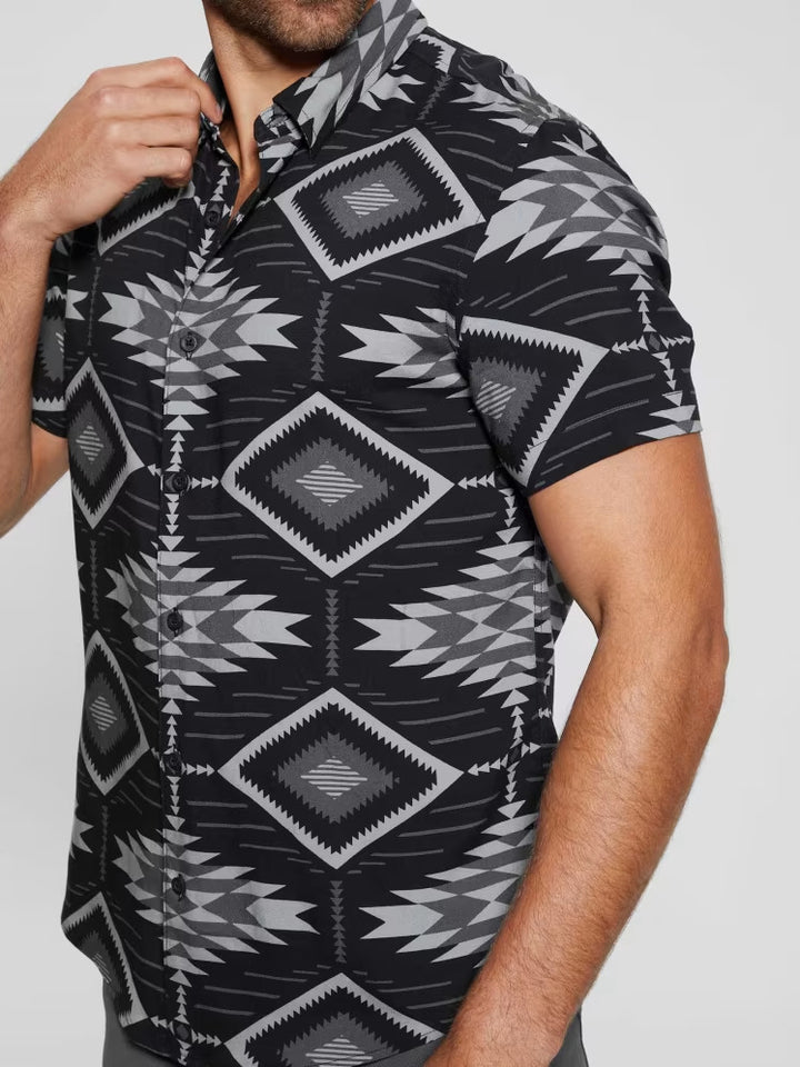 Guess Eco Rayon Southwest Motif Shirt