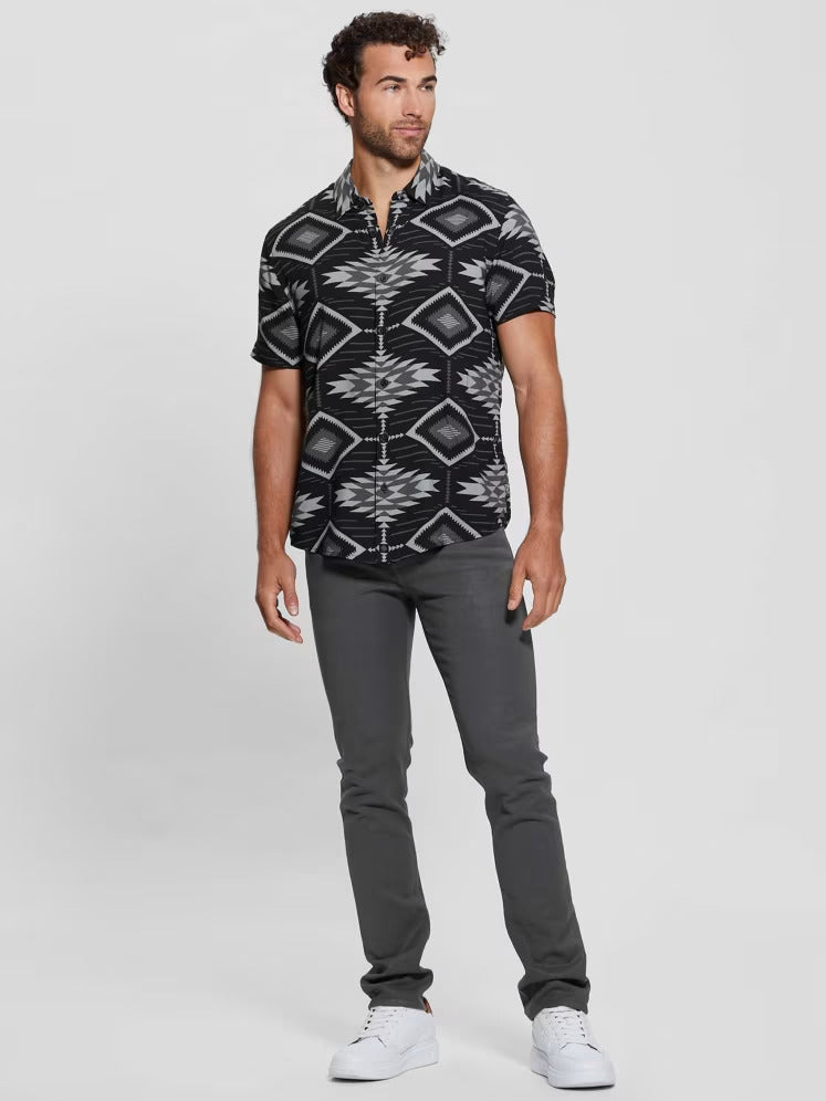 Guess Eco Rayon Southwest Motif Shirt
