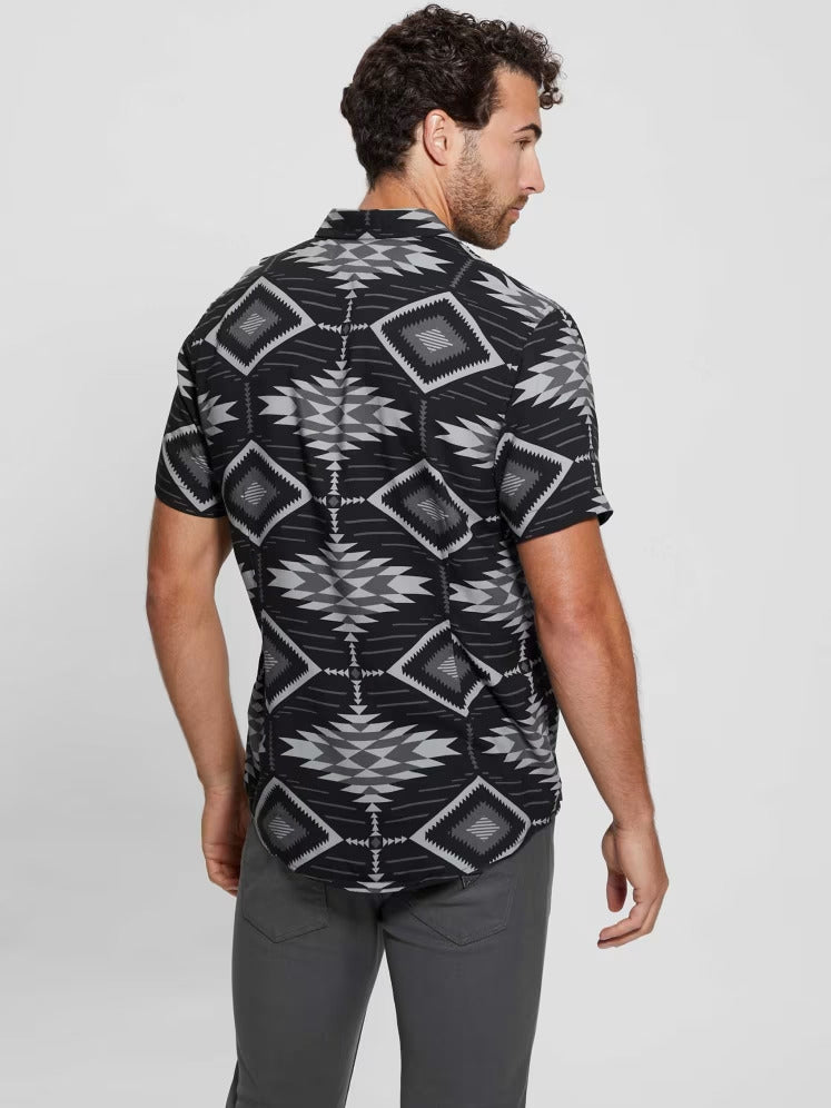 Guess Eco Rayon Southwest Motif Shirt