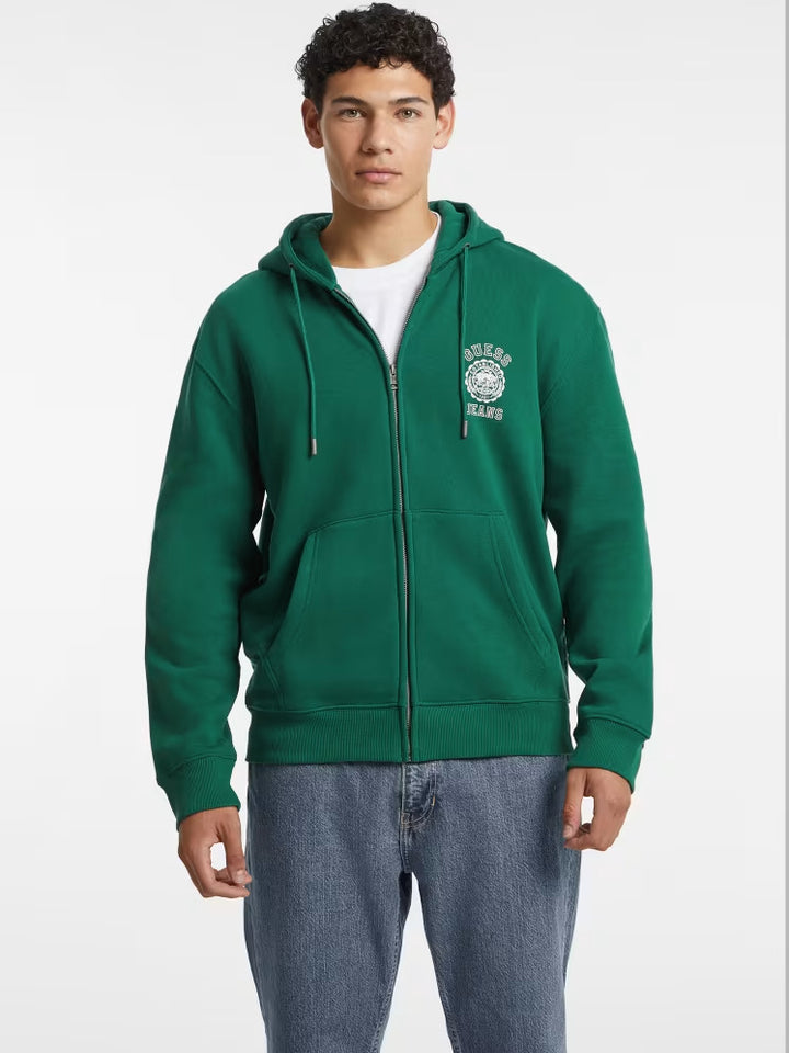 Guess Stamp Logo Zip-Up Hoodie