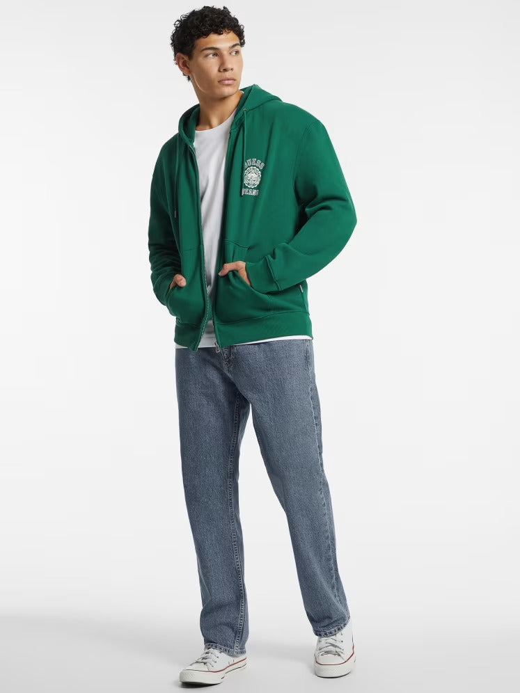 Guess Stamp Logo Zip-Up Hoodie